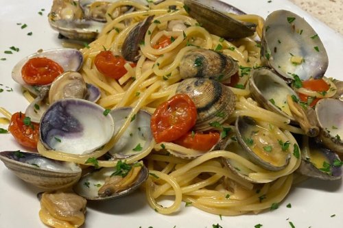 spaghetti alle vongole iseo